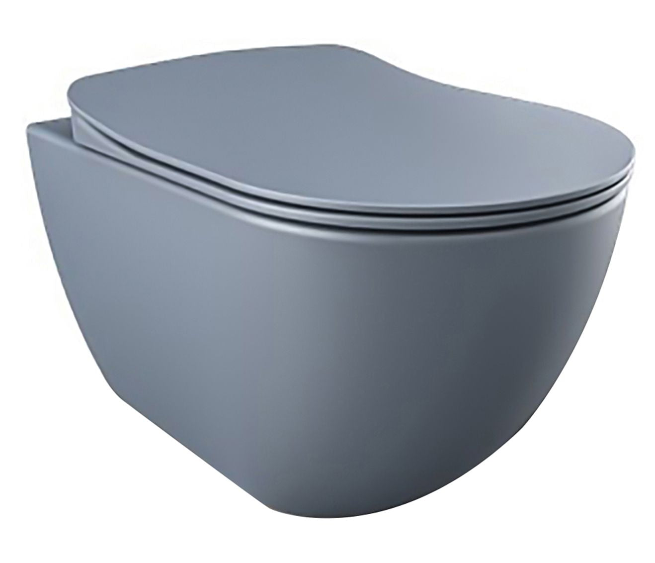 Design Ophang Wc Zonder Sproeier (Bidet), Mat Basalt