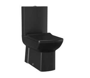 LARA STANDING WC BASE, WITHOUT SPRAY (BIDET), WALL/UNDER EXIT MAT BLACK