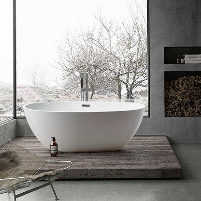 Elegant Standalone Acrylic Tub Provides Spa-Like Bath Experience