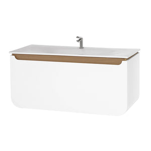 White Oak Bathroom Sink Base Cabinet Pion 120cm- Sleek Minimalist Style