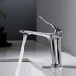 Single-Handle Bathroom Sink Faucet with Pop-Up Overflow & Basin Faucet