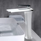 Single-Handle Bathroom Sink Faucet with Pop-Up Overflow & Basin Faucet