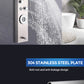 Luxurious Rainfall Showerhead Column - Stainless Steel Wall-Mount Spa Shower System