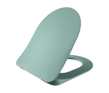 WC-ZITTING DUROPLAST (SOFT-CLOSE & QUICK RELEASE) MET INOX SCHARNIEREN - GROEN