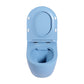 Contemporary Back to Wall Mounted Hanging Toilet in Sky Blue Ceramic